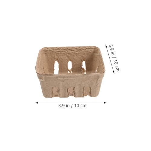 Cesta de bayas de pulpa biodegradable Alasum, pack de 40 unidades eco para frutas 3