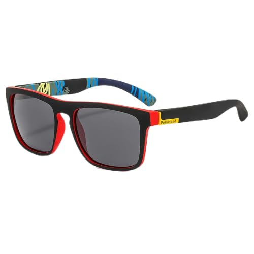 Fashion Polarized Sunglasses for Men Women Sports UV400 Vintage Stylish Shades TR90 Frame Square Driving Glasses