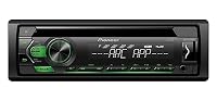Pioneer DEH-S120UBG, 1-DIN RDS-Autoradio mit grüner Tastenbeleuchtung, Display weiß, Android-Unterstützung, 5-Band-Equalizer, CD, MP3, USB, AUX-Eingang, ARC App – Ansicht 1