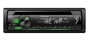 PIONEER – Pioneer DEH-S120UBG, 1-DIN RDS-Autoradio mit grüner Tastenbe