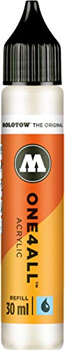 Molotow mo693229 Refill ONE4all, encre de recharge pour marqueurs permanents 30 ml, 1 pièce, blanc naturel Cover