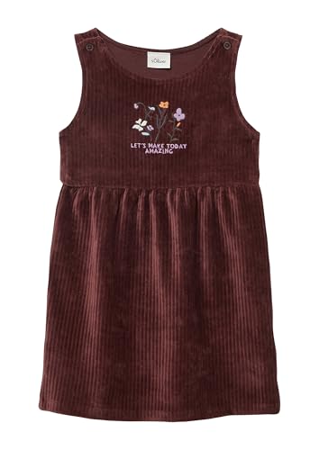 s.Oliver Kurzes Cord-Kleid mit Stickerei