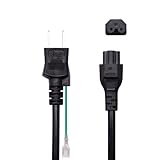 AC電源ケーブル ACコード 2P AC電源コード 3Pミッキー型 オスアース付 acケーブル 電源線 1.2m