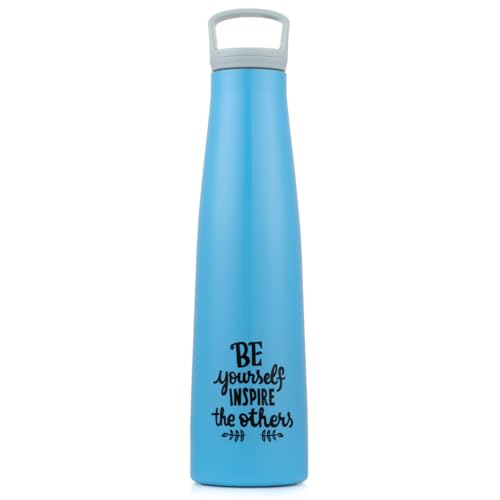 Image of CLAY CRAFT VACBOTT Sleeko Peppy Double Walled|18 Hours Hot and 24 Hours Cold Vacuum Insulated Flask 650ml, 1 Pcs, Steel Water Bottle for Office|Travelling|BPA-Free|BIS Certified|1Year Limited Warranty