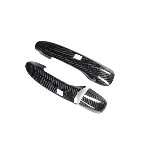 互換性のあるベンツ S クラス W222 2014-2020 カーアクセサリーリアルカーボンファイバードアハンドルカバーフレームステッカー外装トリムボディキット(2 DOORS-2 SENSORS,LHD)