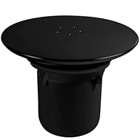 ANBOO Duschabfluss, schwarz, 90 mm/115 mm, Universal-Duschabfluss, verchromt, Ersatz für Duschablauf, schneller Durchfluss