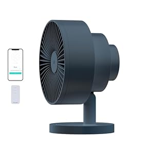 Windmill NEW to Amazon Smart Air Circulator and Fan with Remote and Wi-Fi/App – 18 dB Whisper-Quiet plus Tri-Layer Airflow – Marine Color