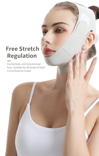 Yiiektily Redutor de queixo duplo, faixa de aperto de queixo em forma de V, fita para lifting facial