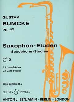 Studies: 24 Etudes du Jazz. op. 43/3. Saxophone (2 Saxophones).      Sheet music – January 1, 2000