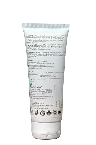 Image of Revitalizing Coffee Face Scrub with Natural Exfoliants, Vitamin E and Aloe Vera Extract, 100ml