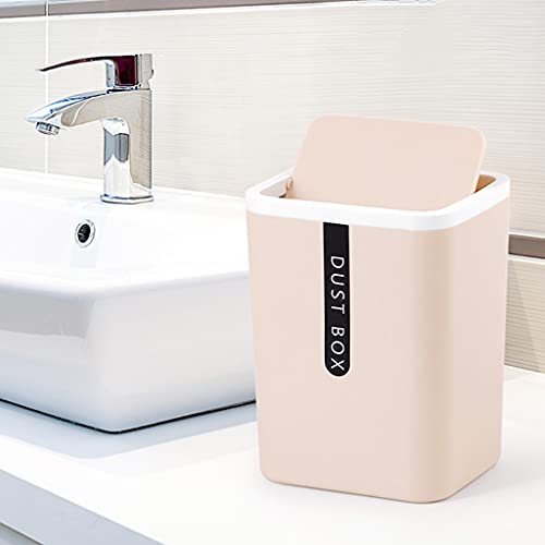 NIVC Creatieve Mini Desktop Prullenbak Tafelblad Plastic Afvalbak met Deksel Aanrecht Vuilnismand Prullenbak - Image 4