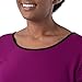 Fruit of the Loom Women's Long Sleeve Tee and Pant 2 Piece Sleep Set, Boysenberry, 3X