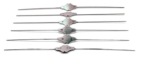 6 Pcs Bowman Lacrimal Probe 6" Surgical Dental Ent 0000-000, 00-0, 1-2, 3-4, 5-6, 7-8 Instruments #TOP1