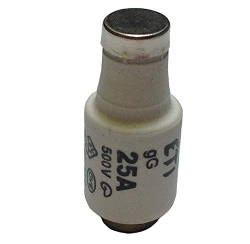 DII-25A | DII/25A/GL | ETI DII (E27) 25A GL BOTTLE FUSE 500V
