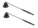 Noneea 2PCS Candle Snuffer, Extinguish Candle Flame Safely with Long Handle Putting Out Fire, Candle Extinguisher Tool