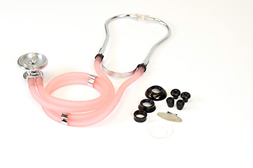 Primacare Ds-9295-Pk 30" Sprague Rappaport Style Stethoscope For Doctors, Nurses And Medical Students, First Aid Professional Dual Head Cardiology Kit For Men, Women And Pediatric, Pink #TOP4