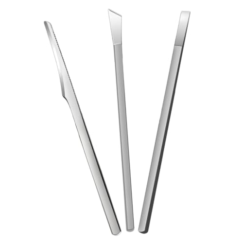 Healeved Stainless Steel Kit Cuticle Remover Nail Blade Tool Manicure Set for Toe Nail Care