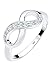 Produktbild Elli DIAMONDS Ring Damen Infinity Symbol mit Diamant (0.125 ct.) Liebe in 925 Sterling Silber