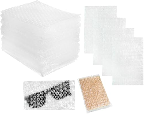 50 stuks plastic bubbelzakken, afmetingen 10 x 15 cm. Beschermende verpakking om gevoelige voorwerpen te beschermen en om pakketten veilig te verzenden. Perfect voor het opbergen en opbergen van
