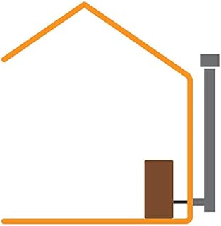 Kit tubi stufa diametro 80 mm per scarico fumi esterno