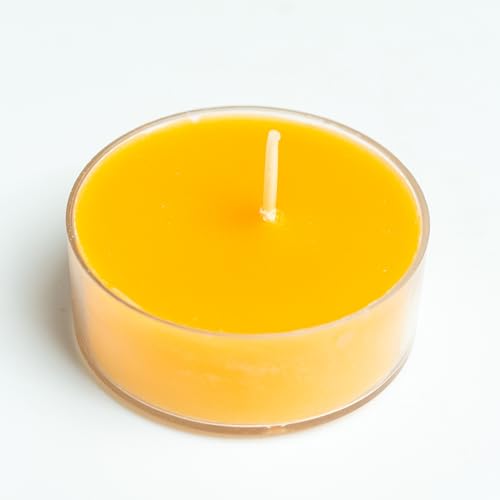 Image of AuraDecor Scented Soy Wax Acrylic Tealight Candle, Organic Luxury Aroma, Aromatic /Aromatherapy Votive Candle || Burn Upto 9 Hours (Spanish Guaicwood & Lily, Set of 4 Jumbo Tealight)