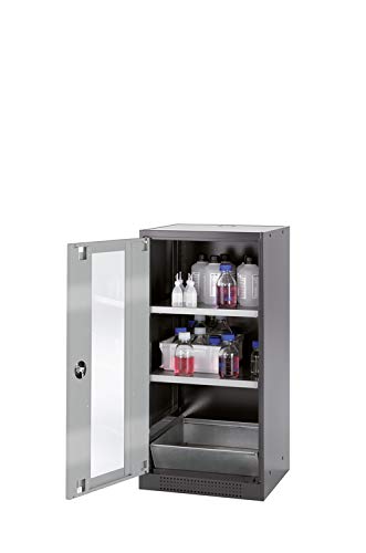 ASECOS Chemikalienschrank CS RAL 7016/ 3TA (St.bl./PE) zur Lagerung von Nicht entzündbaren Gefahrstoffen in Arbeitsräumen