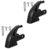 INOOMP 2 Juegos Dispositivo de Freno de Rodillo Tope para Patines tapón de Patines Bloque de Freno Ruedas Skate Shoes Roller Skates Bloque de frenado Accesorios para Patines Caucho Black