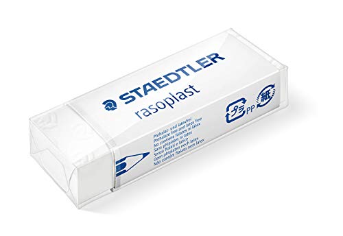 STAEDTLER 526 B2BK2D gum rasoplast ftalaat en latexvrij, 65 x 13 x 23 mm, 2 stuks op blisterkaart, wit - Image 3