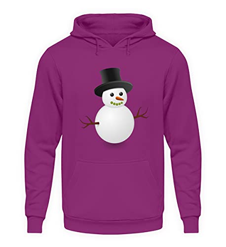 Pull à capuche bonhomme de neige hiver unisexe en coton taille M
