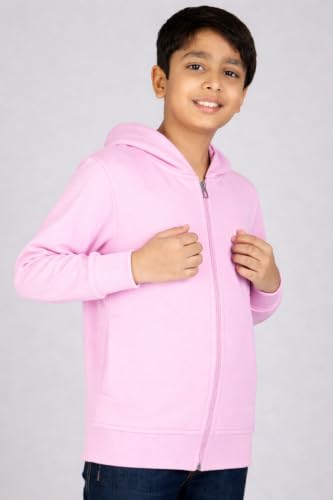 Image of ADBUCKS Unisex Fleece Cotton Zipper Sweatshirt with Hoodies for Boys and Girls