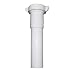 LASCO 03-4321 White Plastic Tubular 1-1/2-Inch by 6-Inch Slip Joint Extension with Nut and Washer