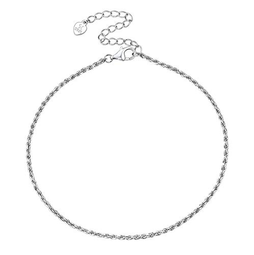 Tornozeleira de Corrente Cubana, Aço Inoxidável, Ouro 18K