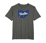 Hamilton Ohio Warren County OH Map T-Shirt