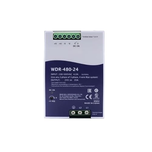 Alimentation WDR-480-48 de qualité supérieure avec boîtier métallique robuste et durable