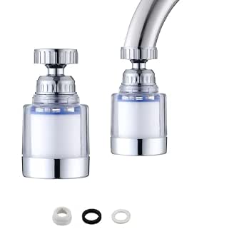 360-Degree Rotating Faucet Water Filter and Purifier for Kitchen and Bathroom
