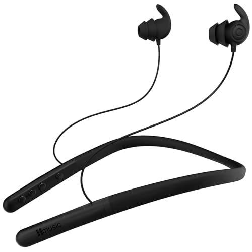 Hmusic HS88 Sleep Earbuds for Side Sleepers &ndash; Ultra-Thin Silicone Neckband Headphones, 30dB Noise...