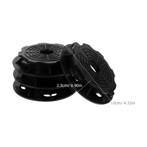 Soporte para suelo de plástico negro ajustable para tarimas de exterior pack de 5 unidades 3
