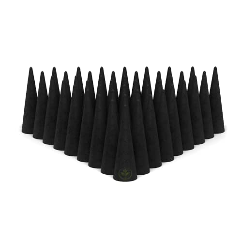 100 Unscented Charcoal Incense Cones 2" Topflow - 100% Natural Blanks - Great For Diy Aromatherapy Incense Making, Burner And Holder #TOP6