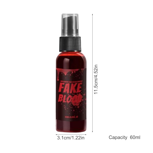 Faux sang lavable 60 ml pour maquillage d'Halloween réaliste - 6
