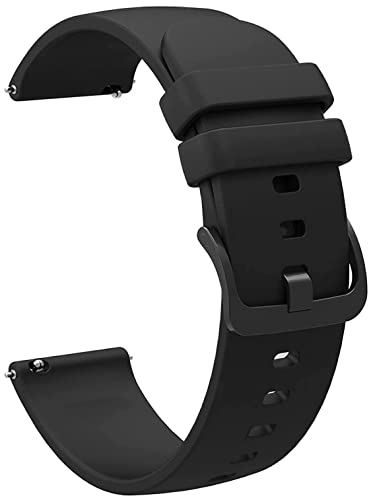 ProLook 22mm Band Silicone Strap Compatible with Garmin Vivoactive 4 45mm/Venu 2 45mm, Realme Watch S/S Pro/Watch 2 Pro, MI Revolve Watch, OnePlus Watch 46mm Straps