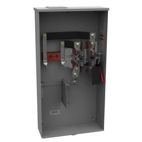 Milbank U2448-X-RGE 1 Phase Ringless Meter Socket With Lever Bypass 4 Jaw 1 Position 320 Amp