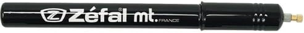 Zefal Mt 320 Aluminium Traditional Pump, 2 Pegs 105 X-Large - 380 mm, Glossy Black