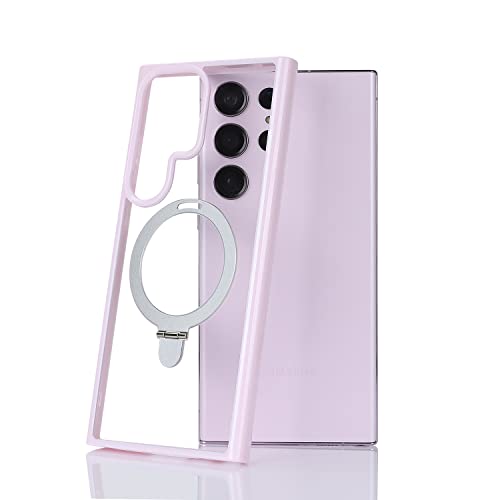 Image of Cavor for Samsung S23 Ultra Case, Compatible with MagSafe, Galaxy S23 Ultra Phone Case with[Kickstand Feature][Soft Bumper][Non-Yellowing] Shockproof Cover Magnetic -Lavender
