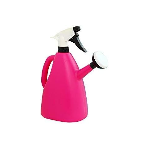 Layboo Watering and Spray Dual-use Watering Can Garden Tool Watering Sprayer Bottle 1 L (Rose red) Cover