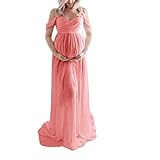 Eigenschaften: Der Tüll ist so kokett und so hübsch, Sie werden es lieben, wie er passt und fließt, und Umstandskleider für Fotoshootings sind phänomenal umwerfend für jeden; Das Umstands-Fotoshooting-Outfit passt sich so gut dem Körper an, dass es den Bauch der Mutterschaft noch mehr hervorhebt.
