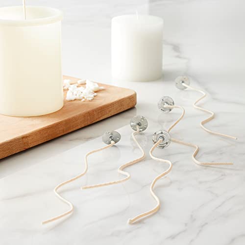 Mechas grandes para velas con clips, 12 paquetes miniatura 2