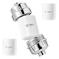 20-Stage Shower Head Filter Replacement Cartridge – Universal Shower Water Filter for Hard Water, Reduces Chlorine & Impurities for Softer Skin & Healthier Hair – High Output, Long-Lasting (Two Pack)