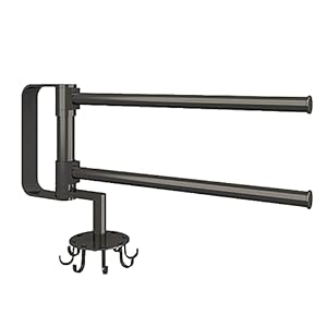 Keuken koken tool gebruiksvoorwerp houder keuken spatel houder lepel organizer opknoping voor muur, zwart roterend…