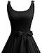 Bbonlinedress 50s Audrey Hepburn Rockabilly Vintage Dress 1950s Retro Cocktail Swing Party Dress Black S