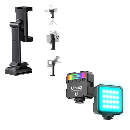 Image of ULANZI VL49 RGB Lights with ULANZI MA54 Phone Holder Mount